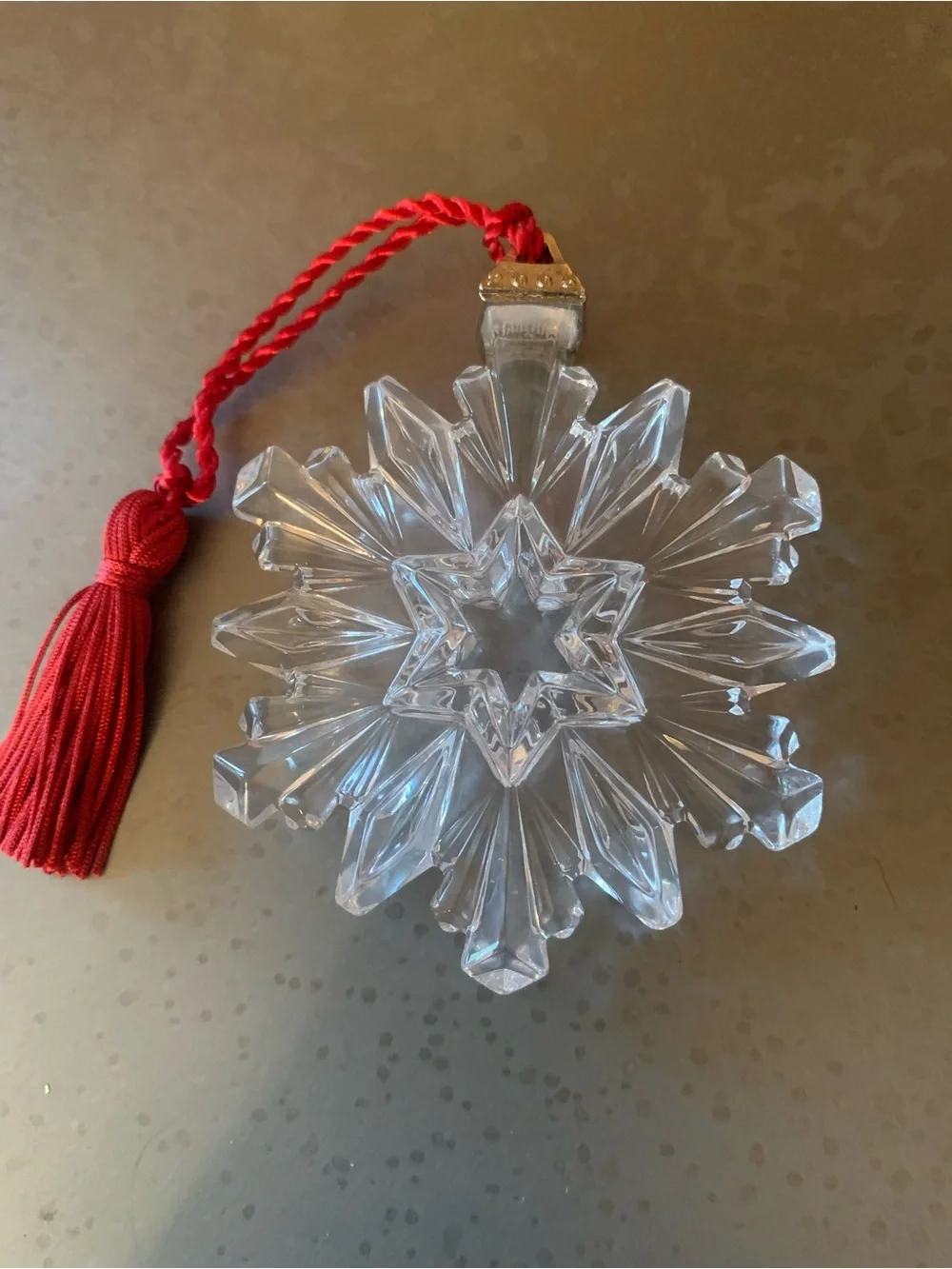 Waterford Marquis Crystal NEW IN BOX, Crystal SNOWFLAKE ornament, 2005, 135304.